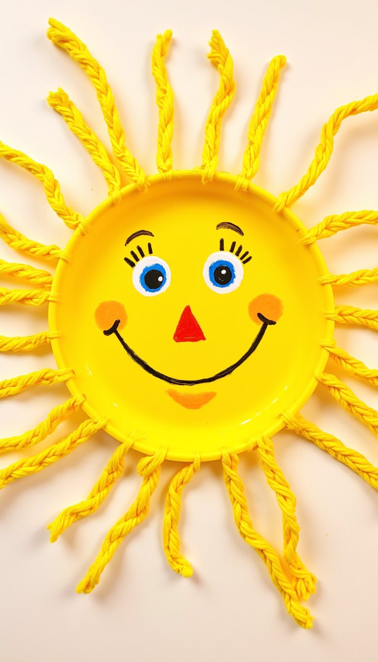 11. Paper Plate Lacing Suns