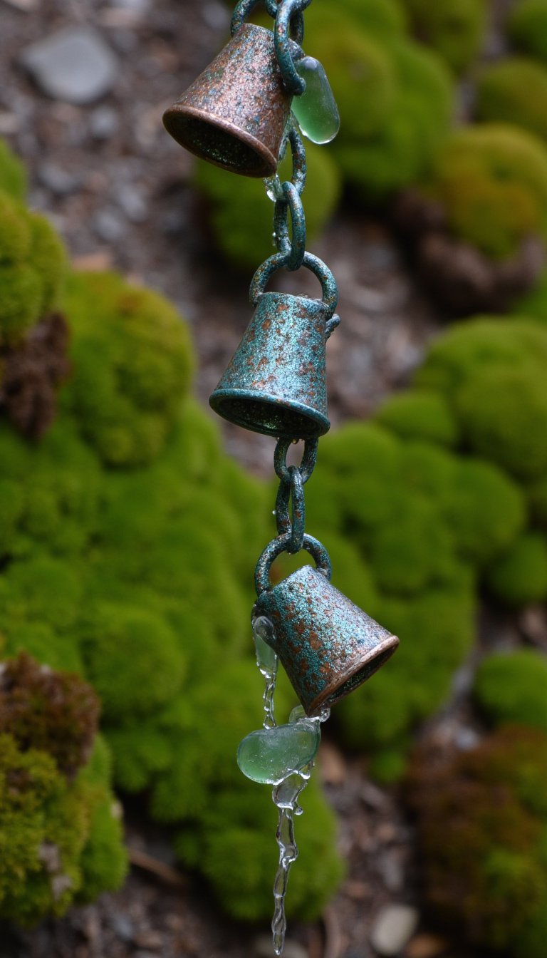 7. Decorative Rain Chain Diverters