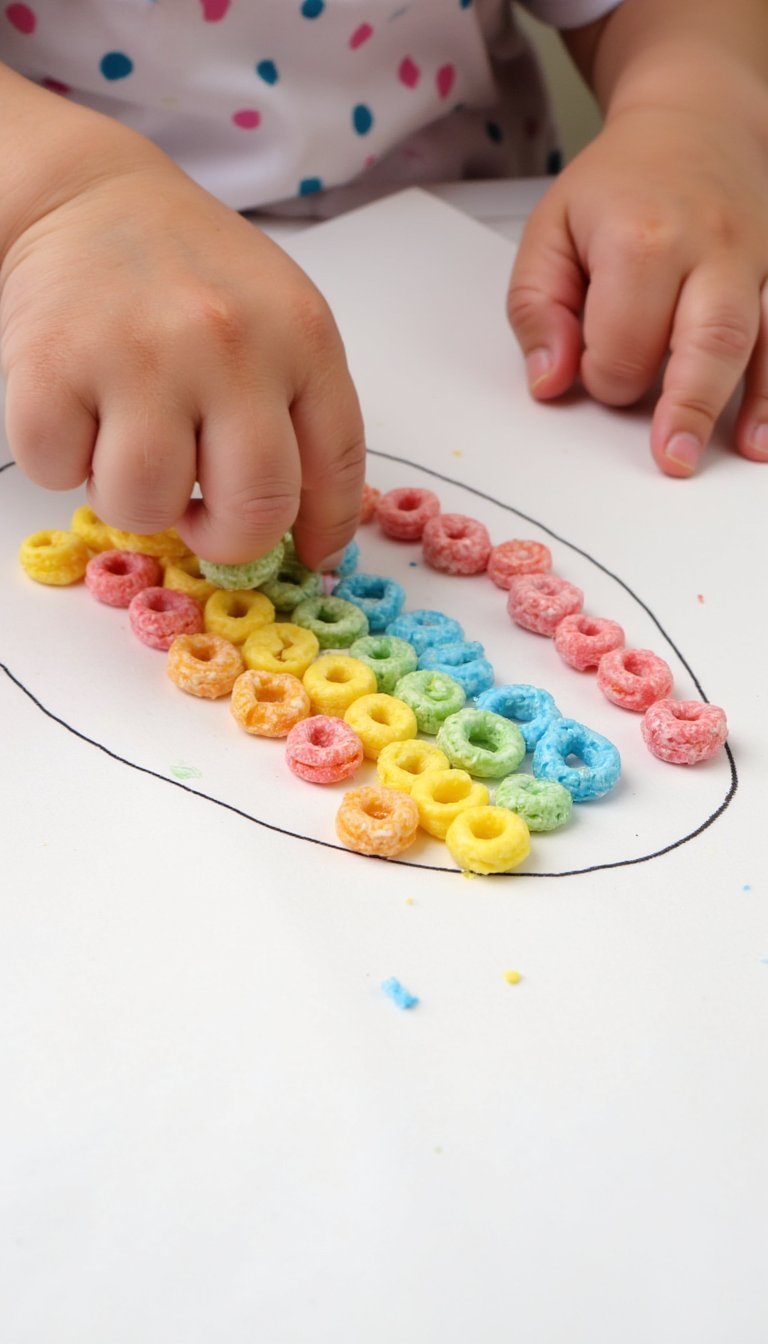 12. Cereal Rainbow Sorting & Gluing