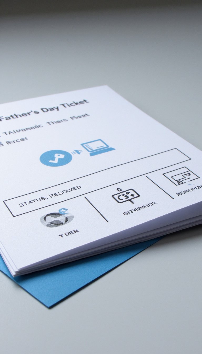 12. Tech Support Ticket Card
