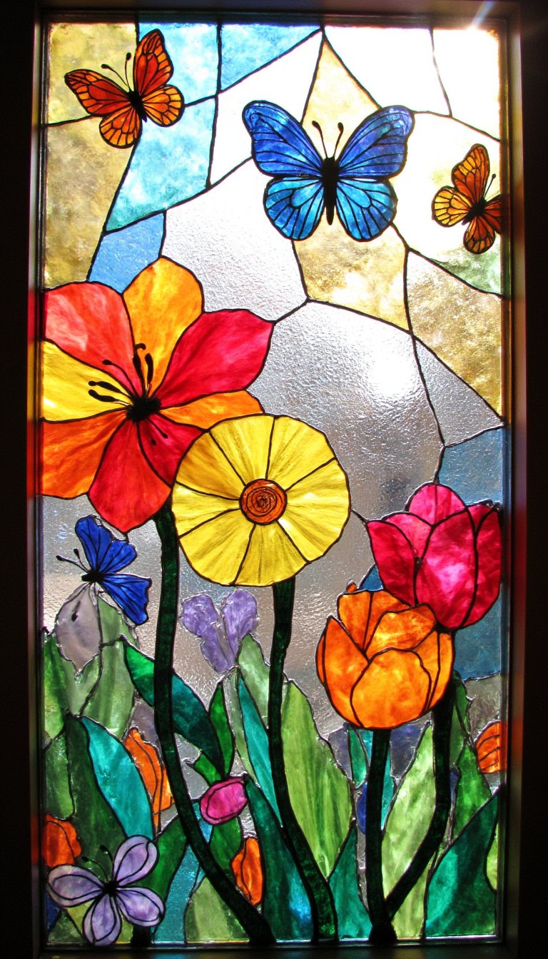 1. The Classic Stained Glass Effect with Tissue Paper