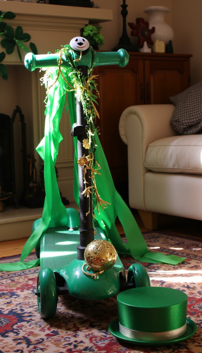 4. Stage a Mini St. Paddy's Day Parade in Your Living Room