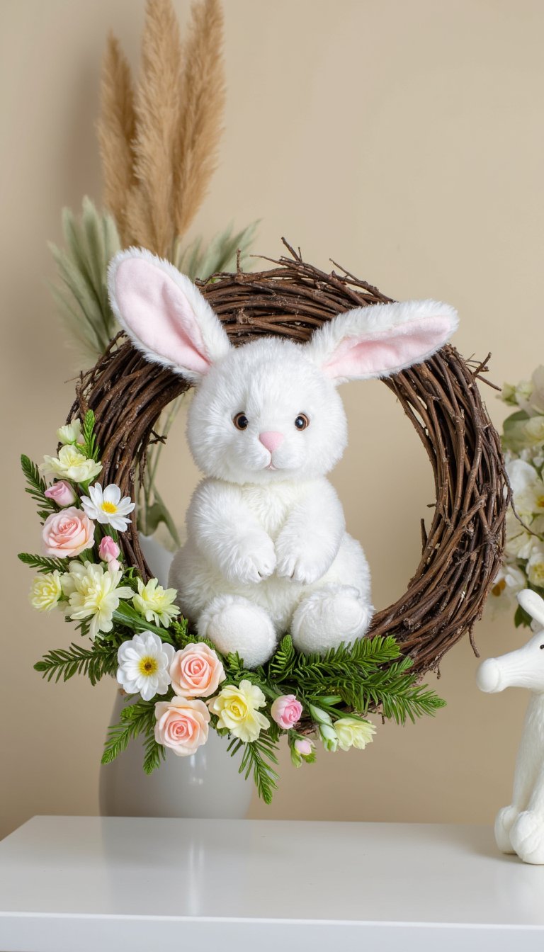 2. A Bunny Butt Wreath for Your Front Door