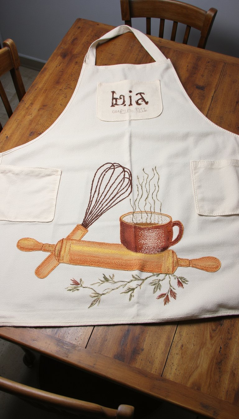 17. A Hand-Decorated Apron