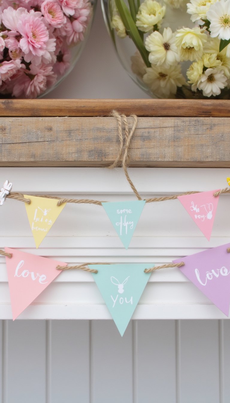 4. A "Some Bunny Loves You" Banner