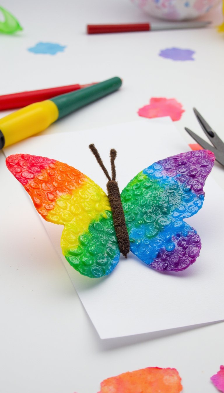 8. Bubble Wrap Print Wings