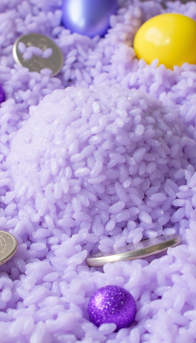 7. Scented Lavender & Purple Rice Bin