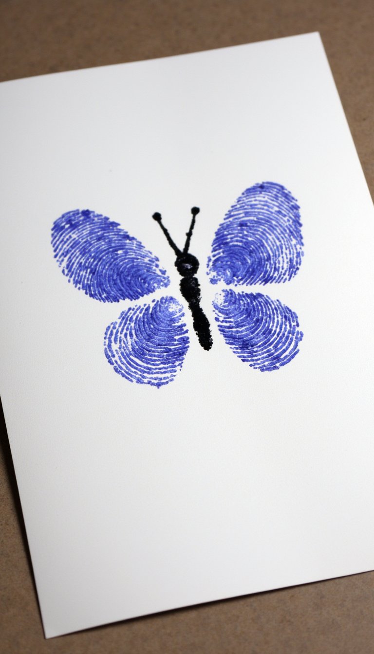 11. Fingerprint Butterfly Invitation