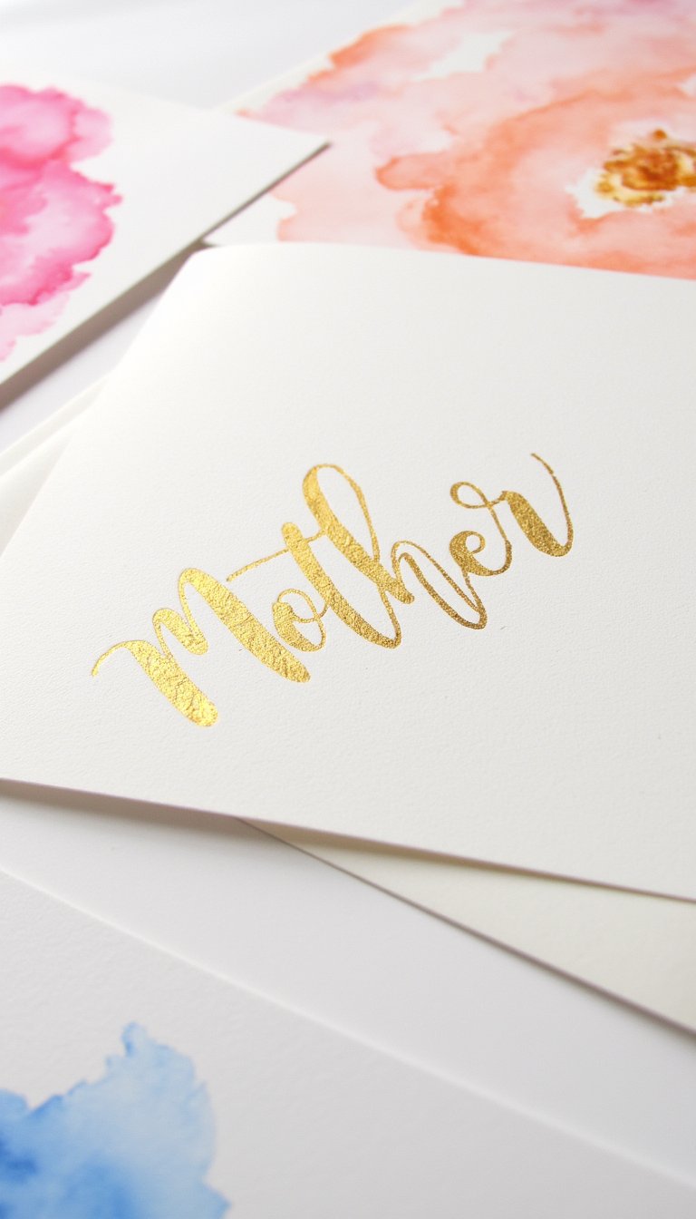 13. The Watercolor & Gold Leaf Accent