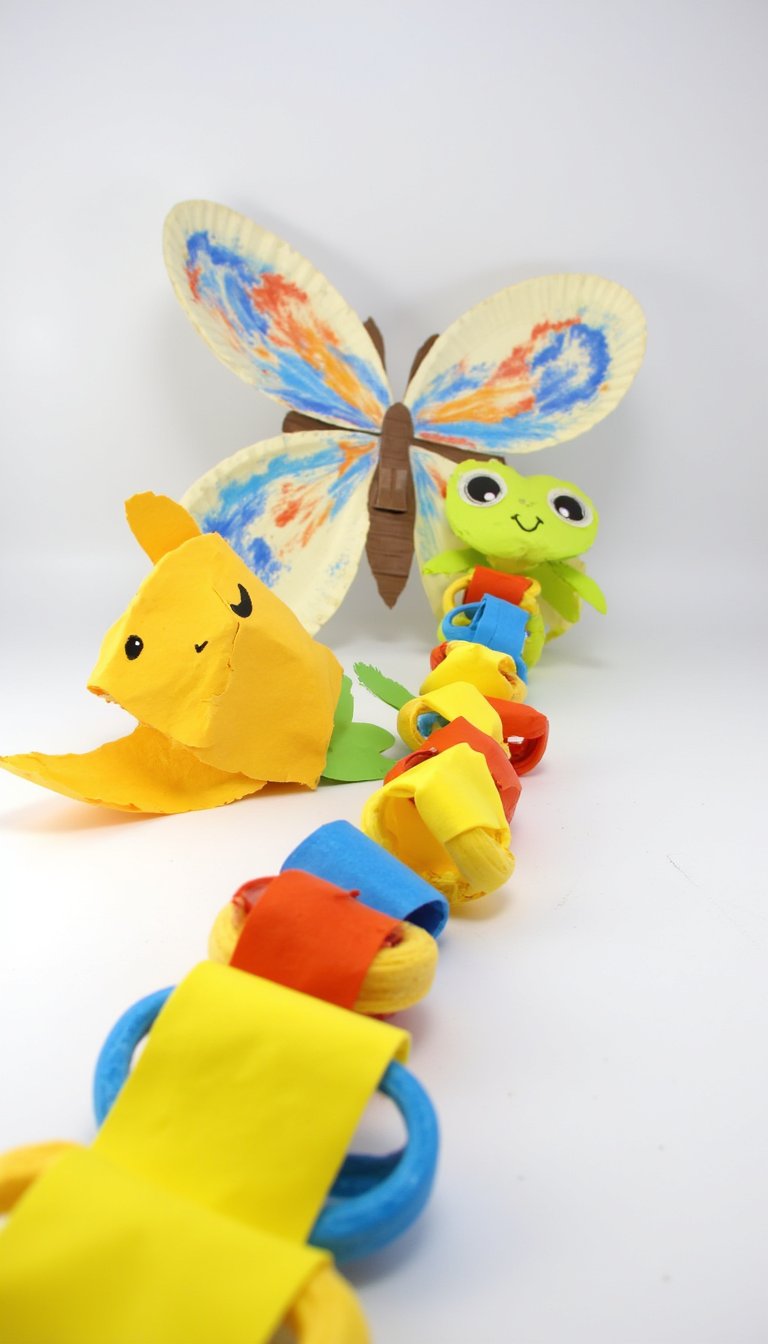 19. Paper Chain Caterpillar to Butterfly