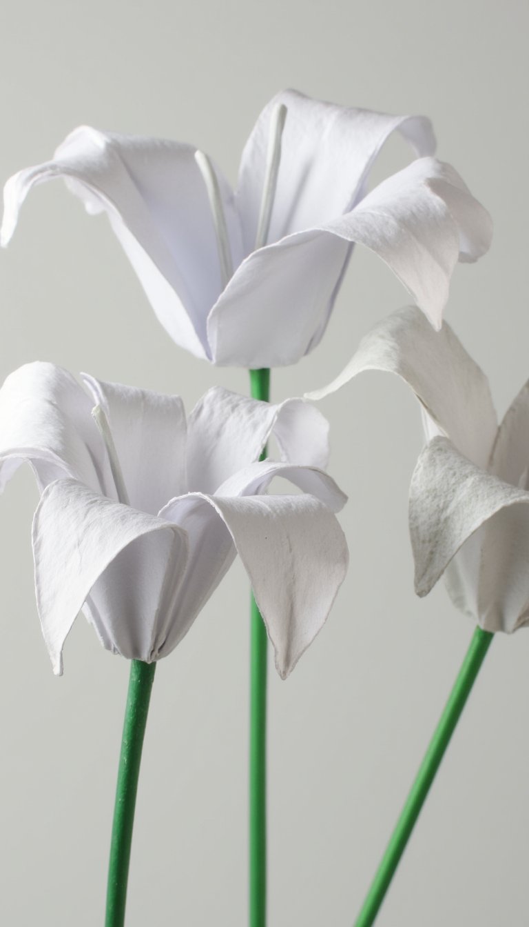 9. Delicate Origami Lilies