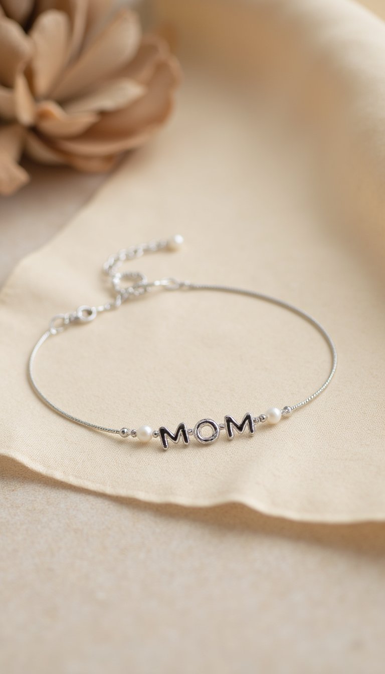 18. Beaded Wire Name Bracelet