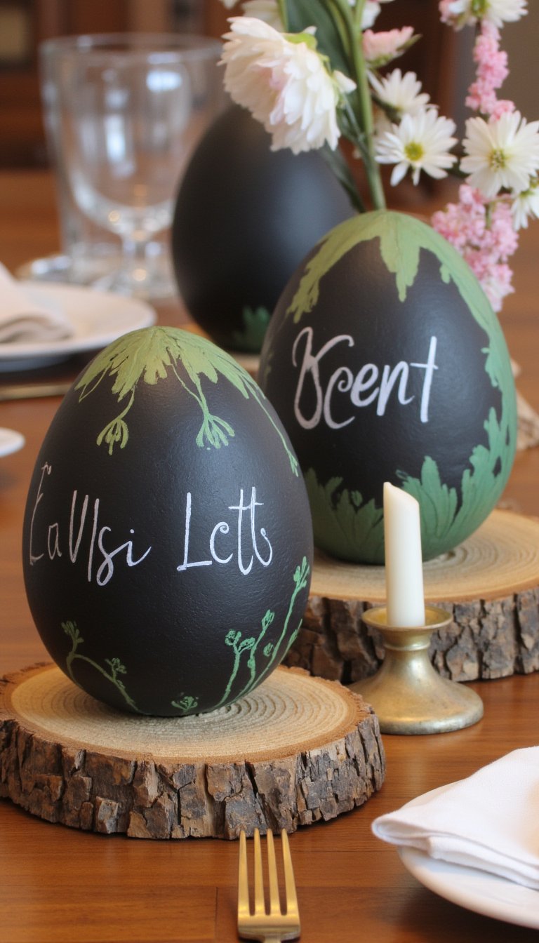 12. Chalkboard Egg Menus