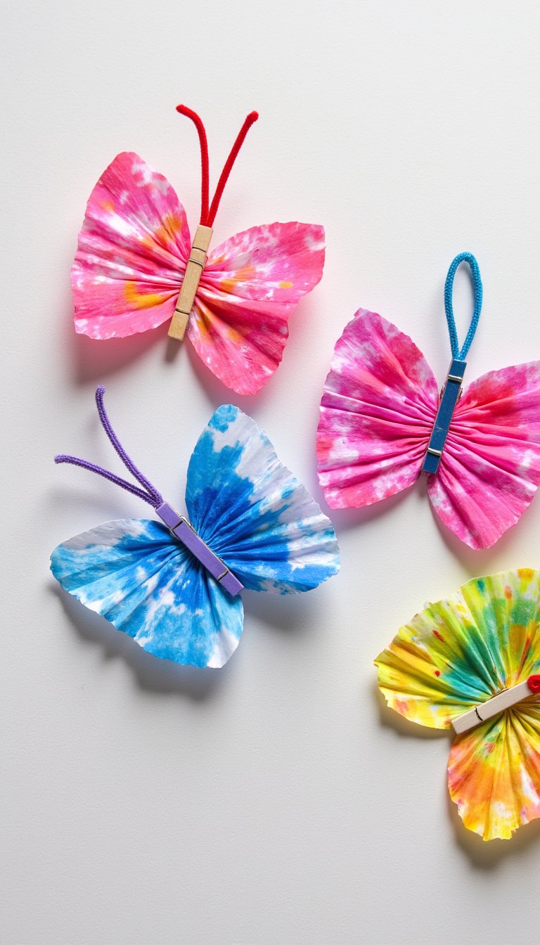 8. Coffee Filter Butterflies