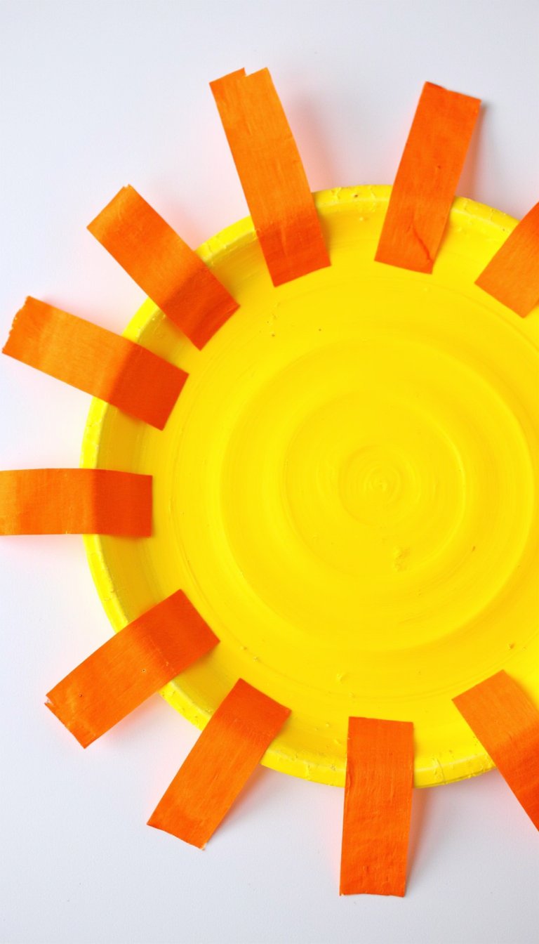 6. Paper Plate Suns