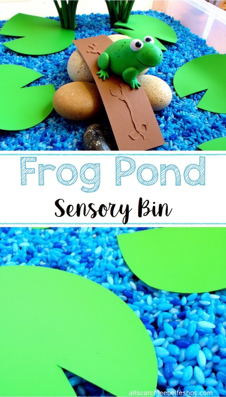 17. Frog Pond Sensory Bin