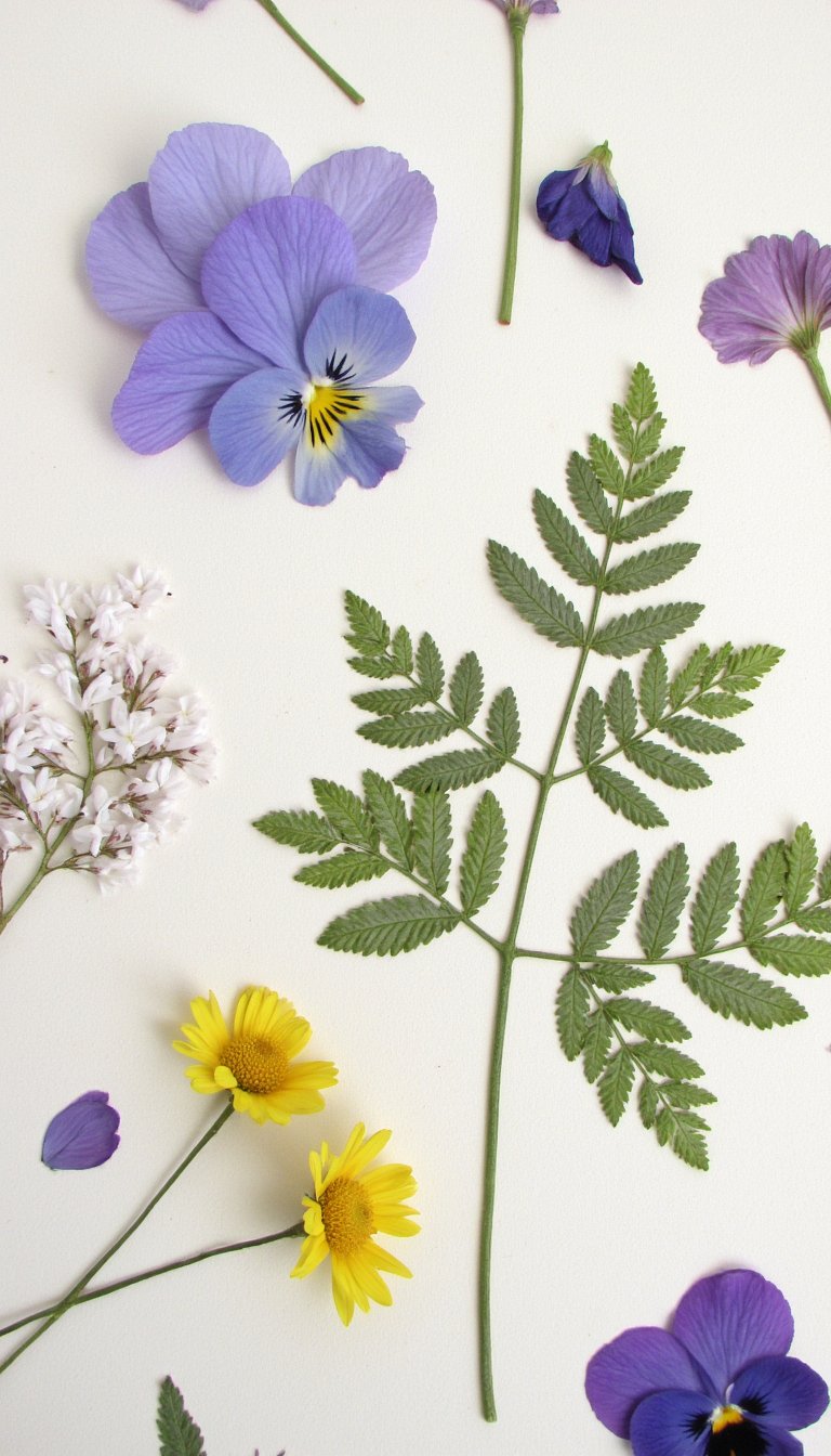 5. Vintage-Style Botanical Pressings