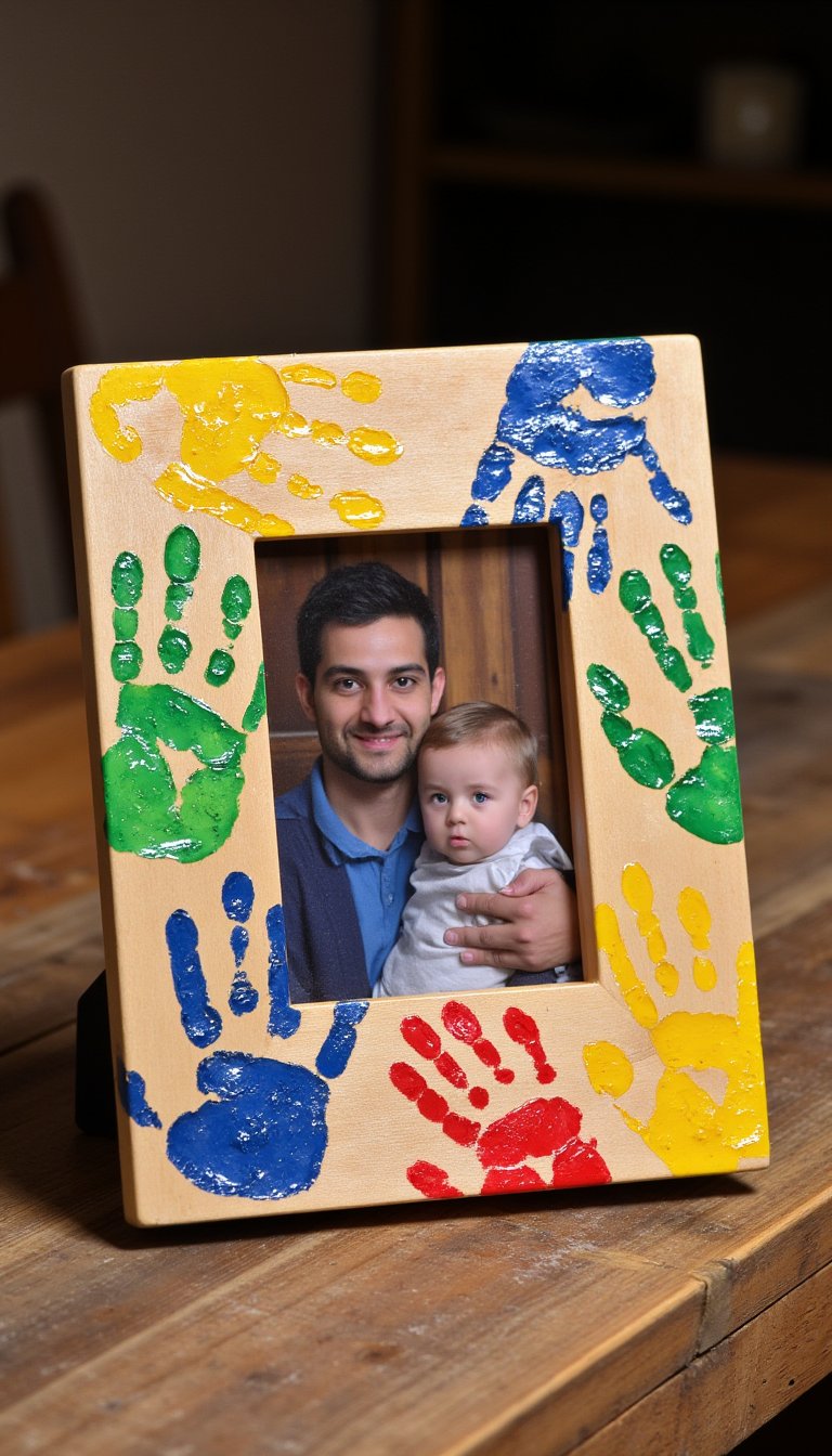 7. Daddy & Me Photo Frame