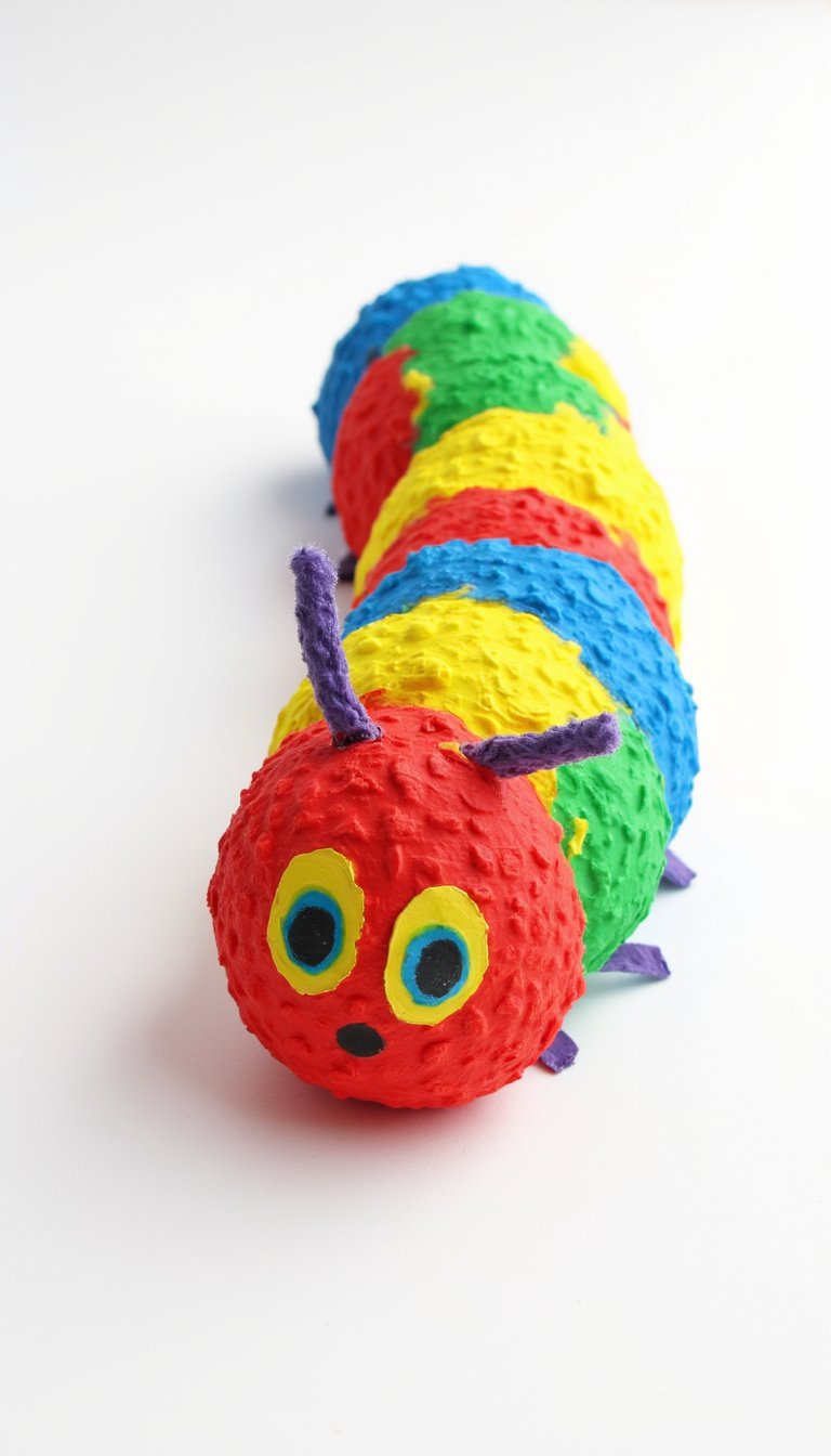 11. Bubble Wrap Printed Caterpillar
