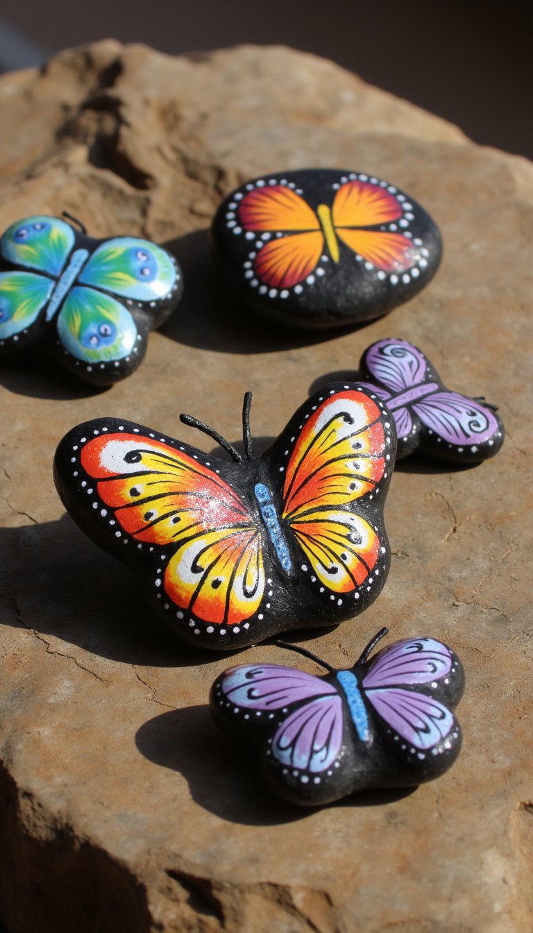16. Rock Pet Butterflies