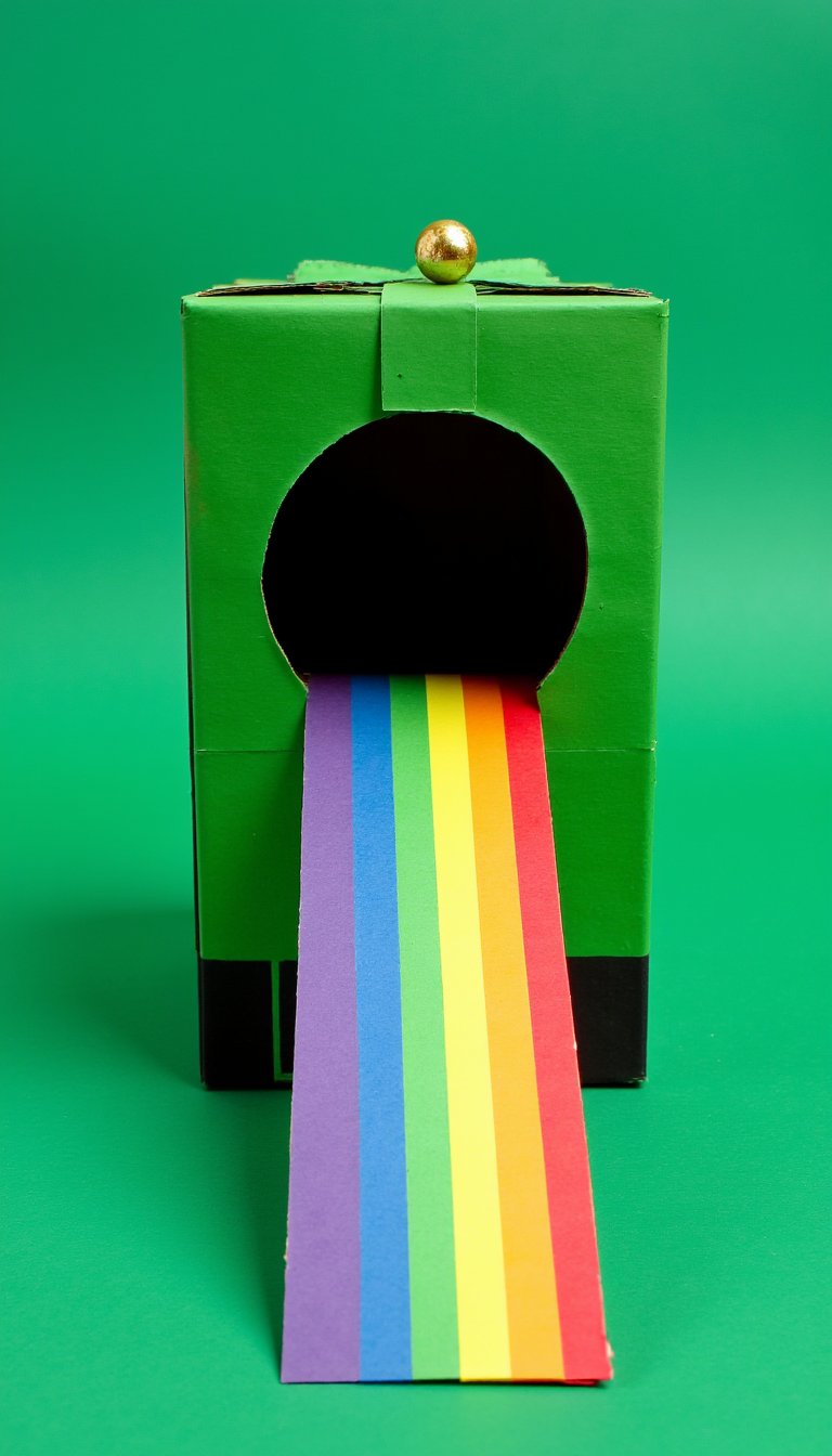 9. The Cereal Box Rainbow Slide