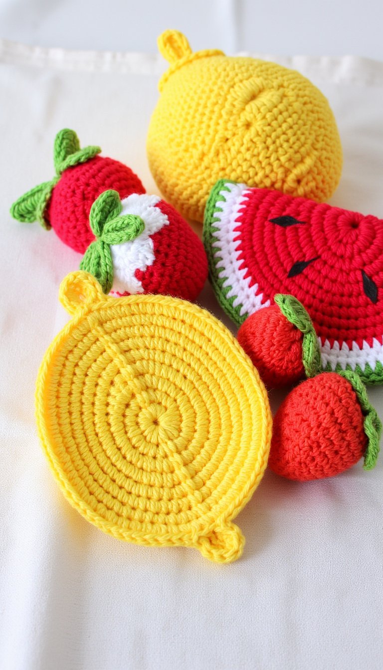 10. Fruit-Shaped Kitchen Scrubbies