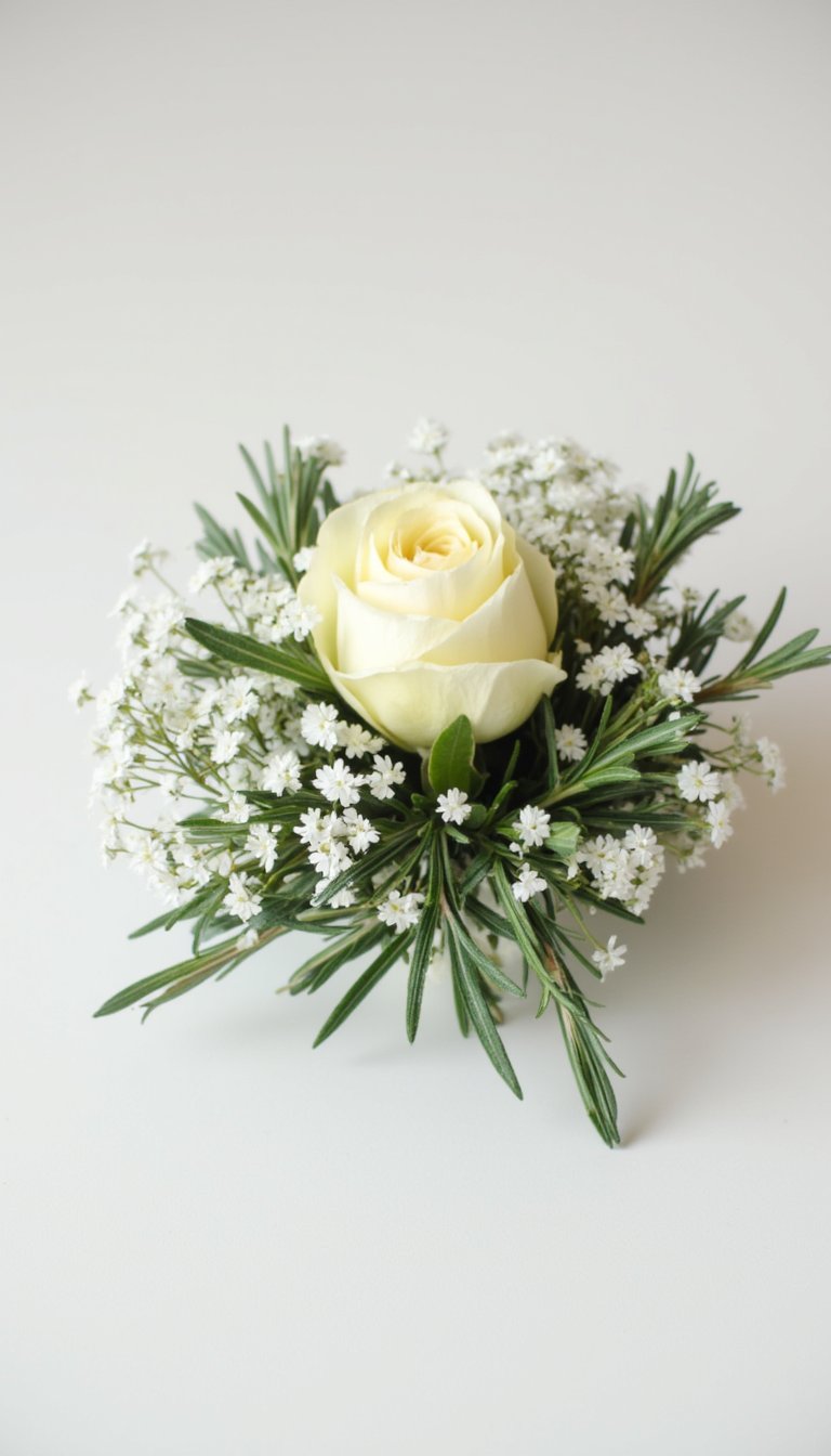 8. Fresh Herb & Baby's Breath