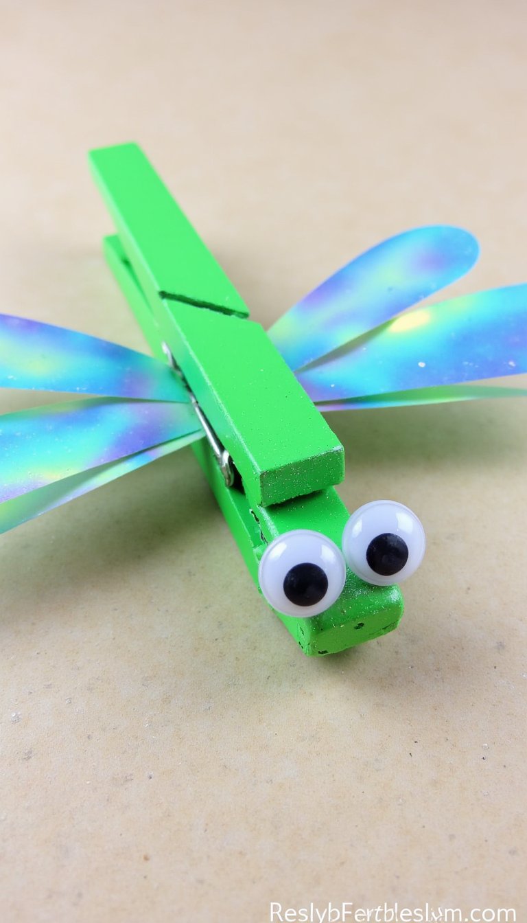 5. Snappy Clothespin Dragonfly