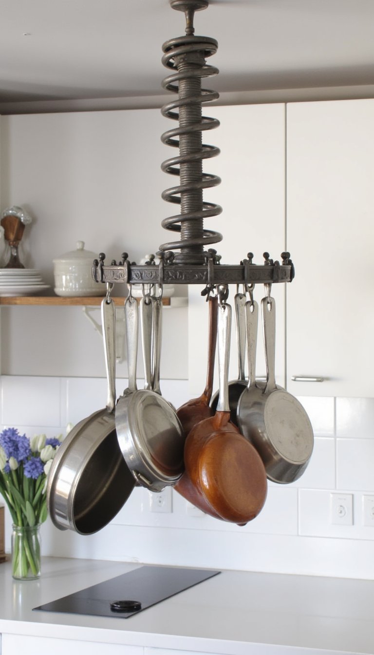 8. A Pot Rack for Culinary Bragging Rights
