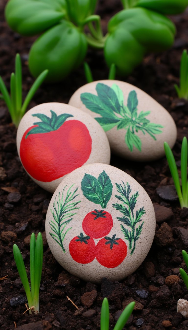 14. A "Garden Marker" Stone Set