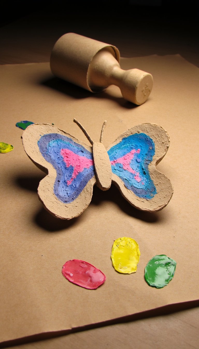 14. Paper Roll Butterfly Stamp