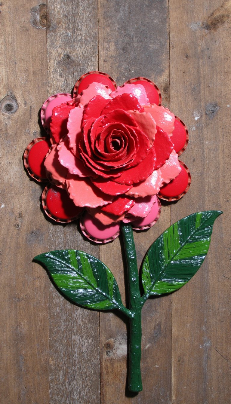6. Bottle Cap Roses
