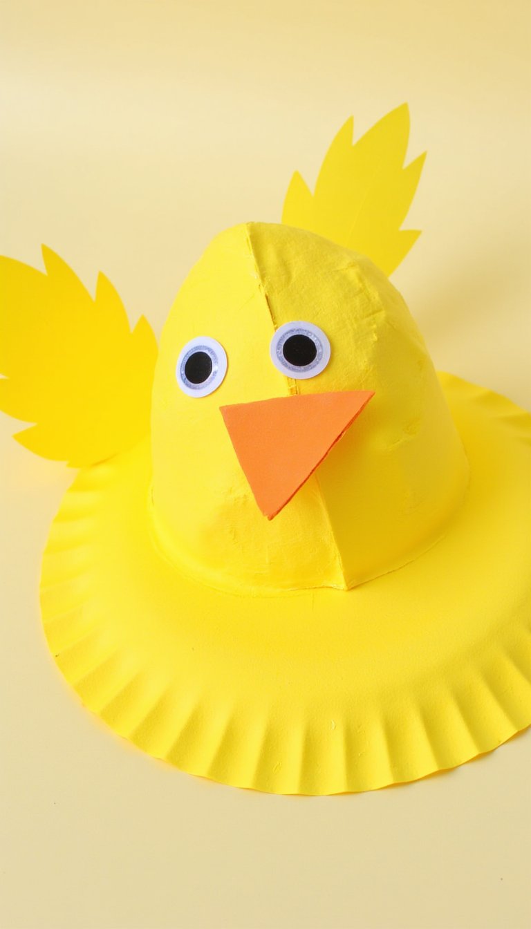 4. Paper Plate Easter Chicks