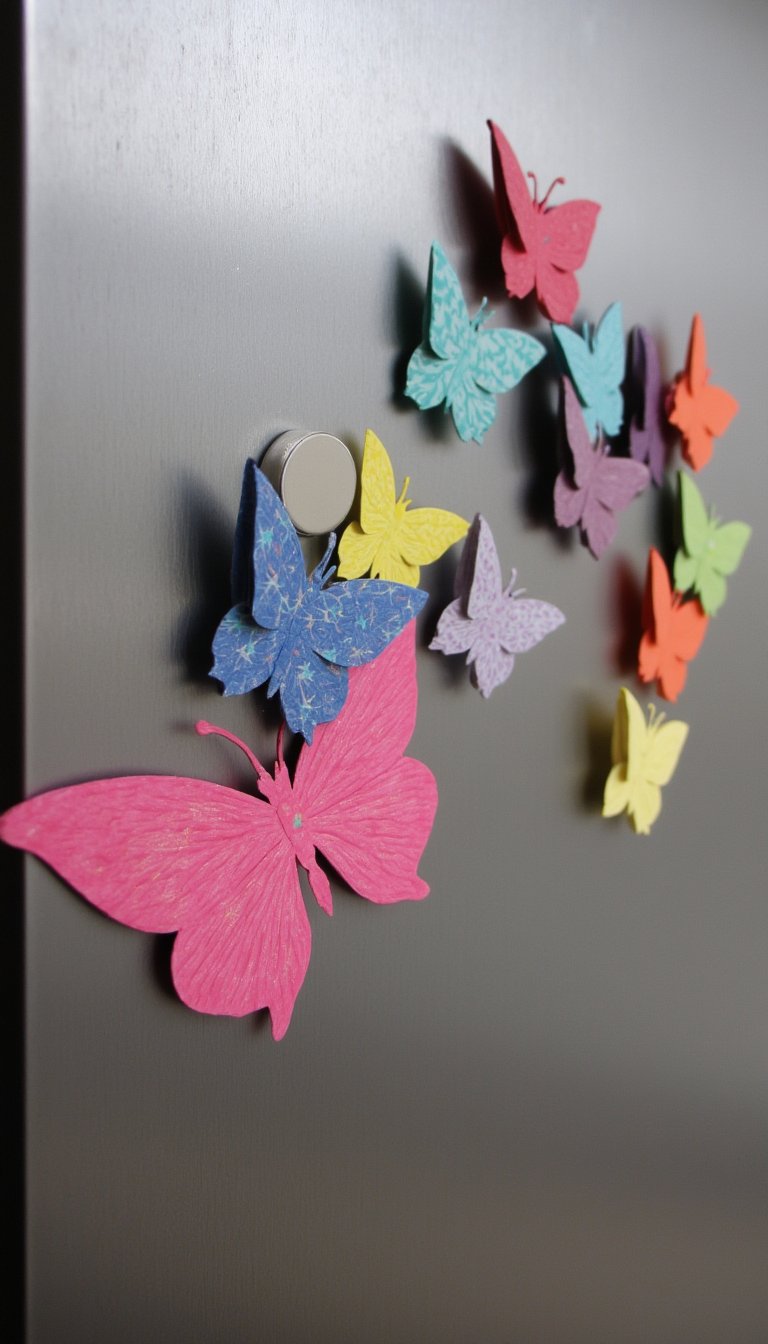 15. Butterfly Magnet for Your Fridge