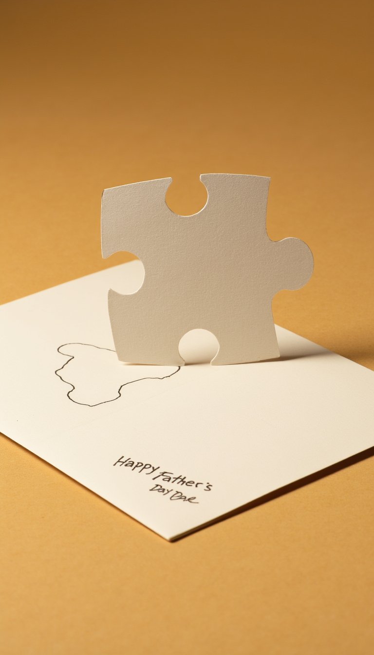 22. Puzzle Pieces Together Card