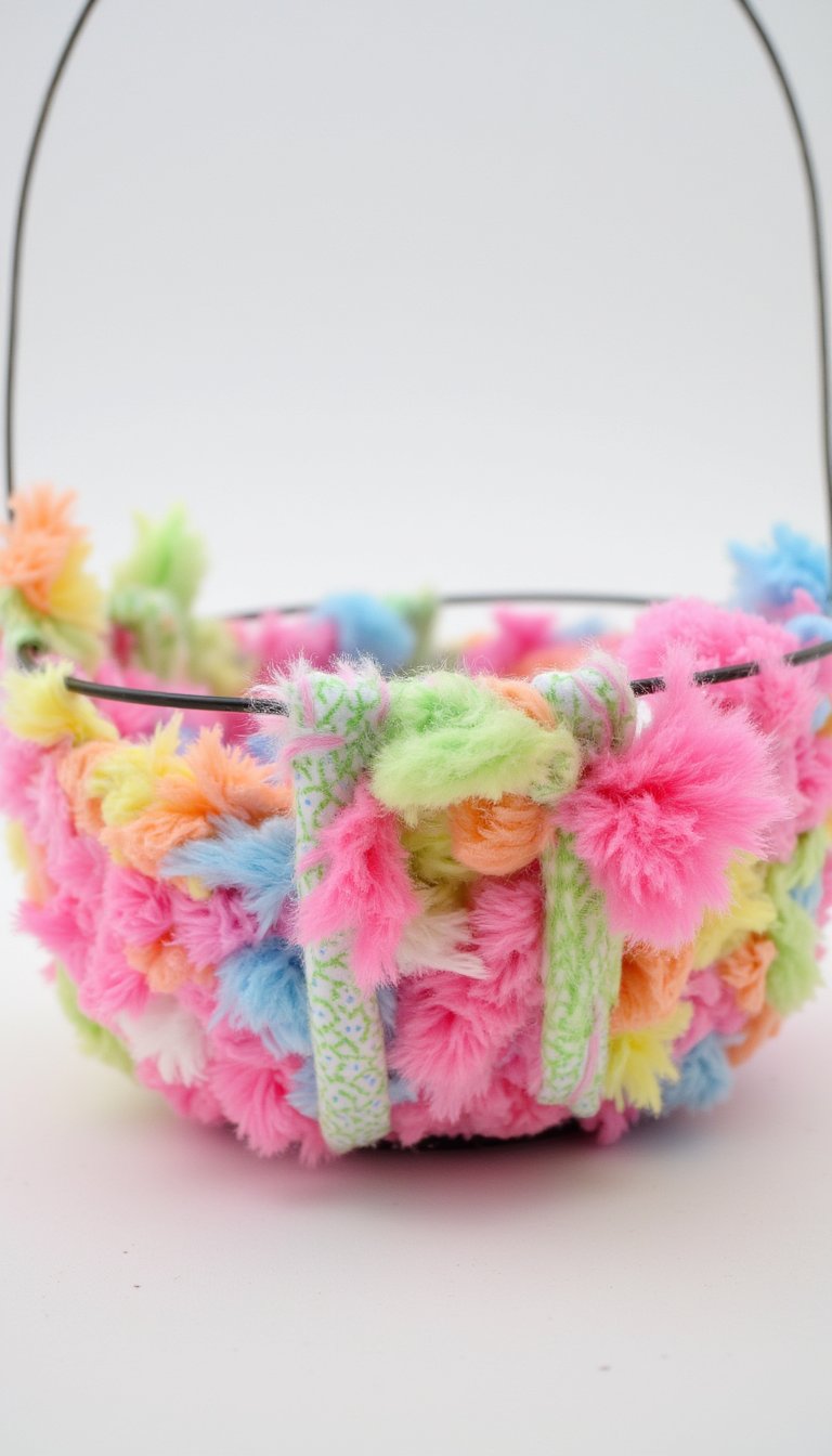 16. Chic Fabric Scrap Basket