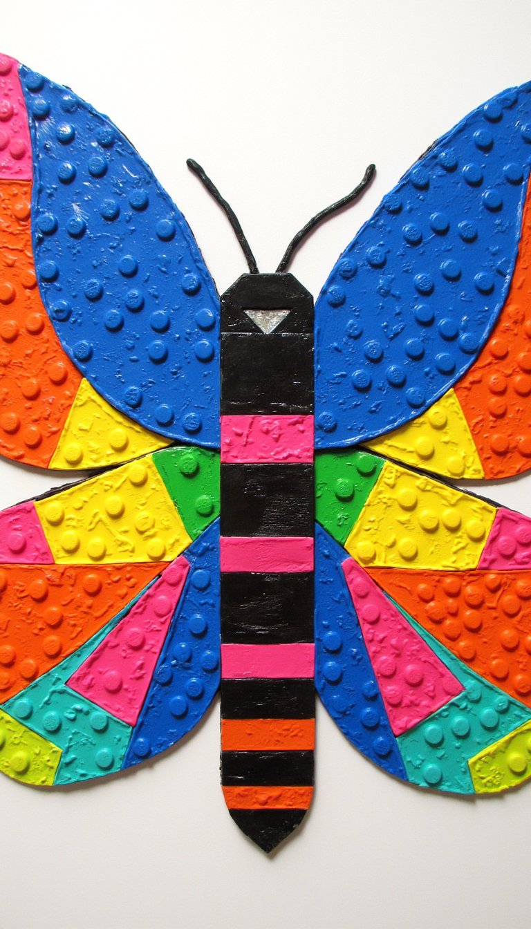 10. Lego or Duplo Stamp Butterflies
