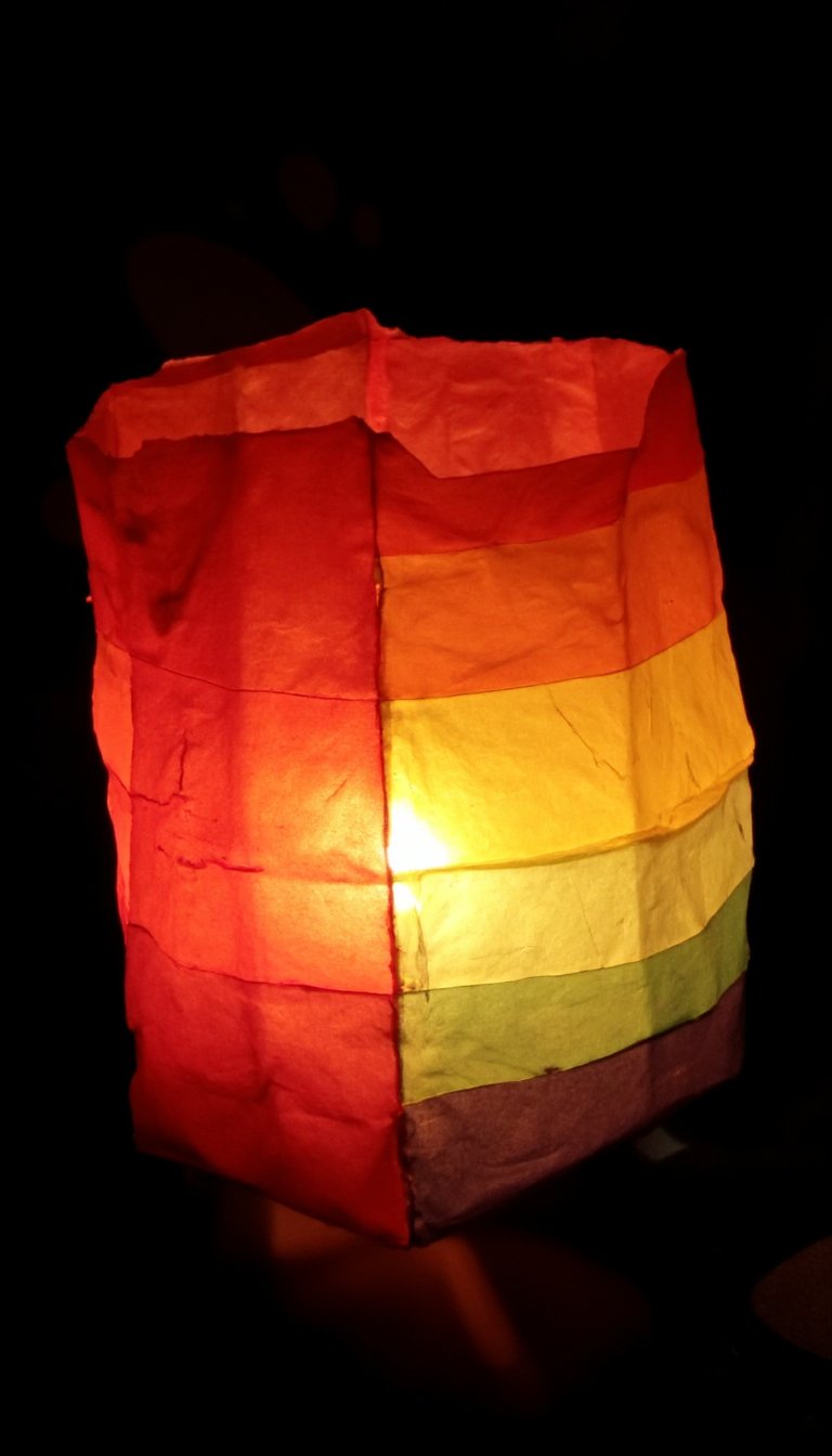 18. Rainbow Paper Lantern