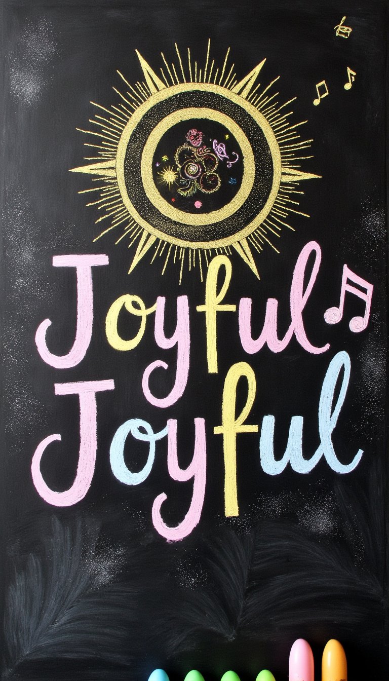 14. "Joyful Joyful" Lyric Burst