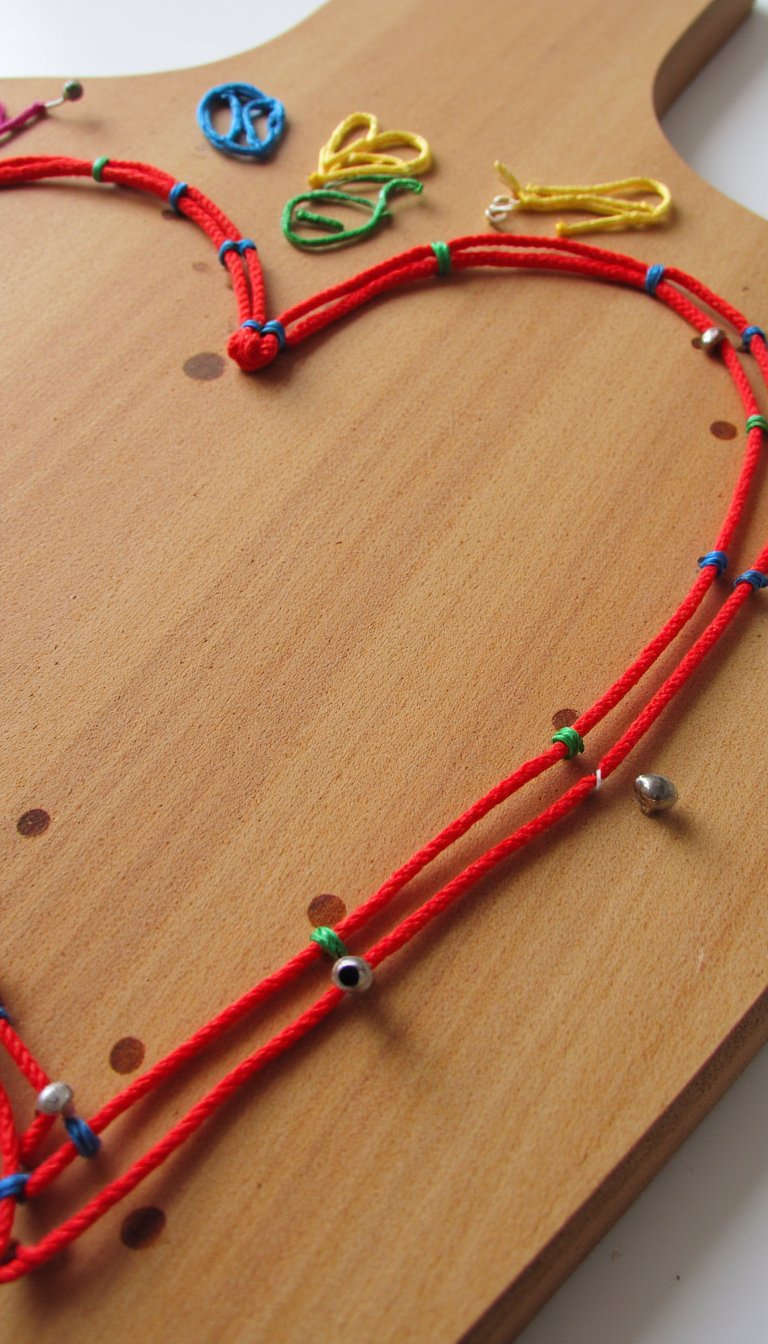18. "All the Places" Heart String Art