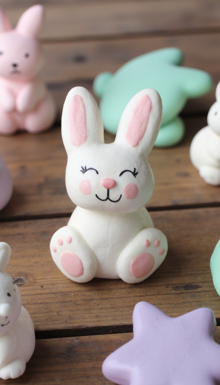 25. Salt Dough Bunny Ornaments