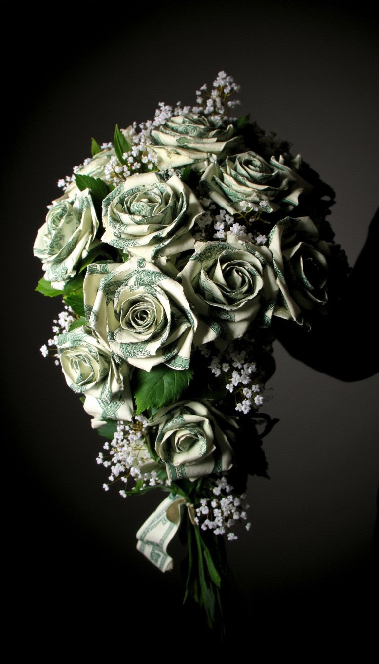 6. The Cascading Money Bouquet