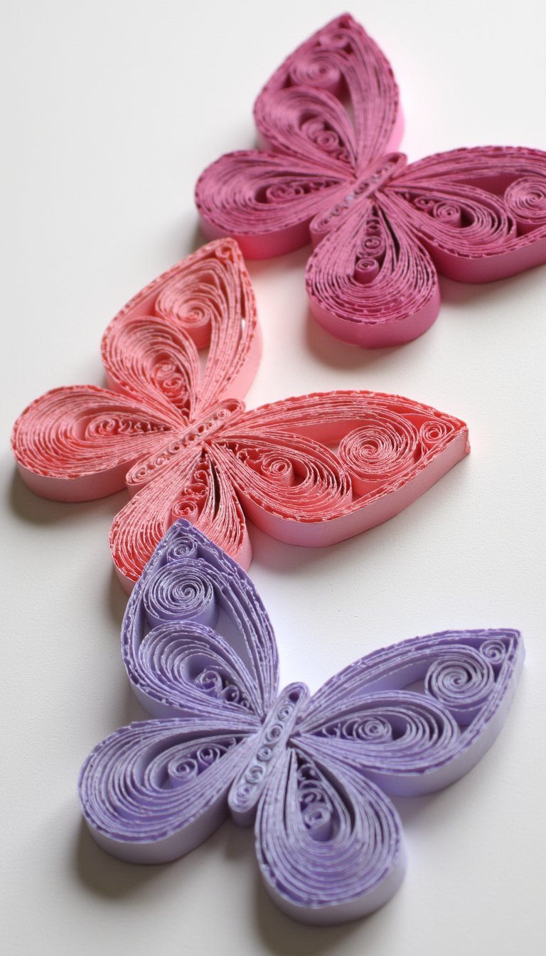 6. Quilled Paper Art Butterflies