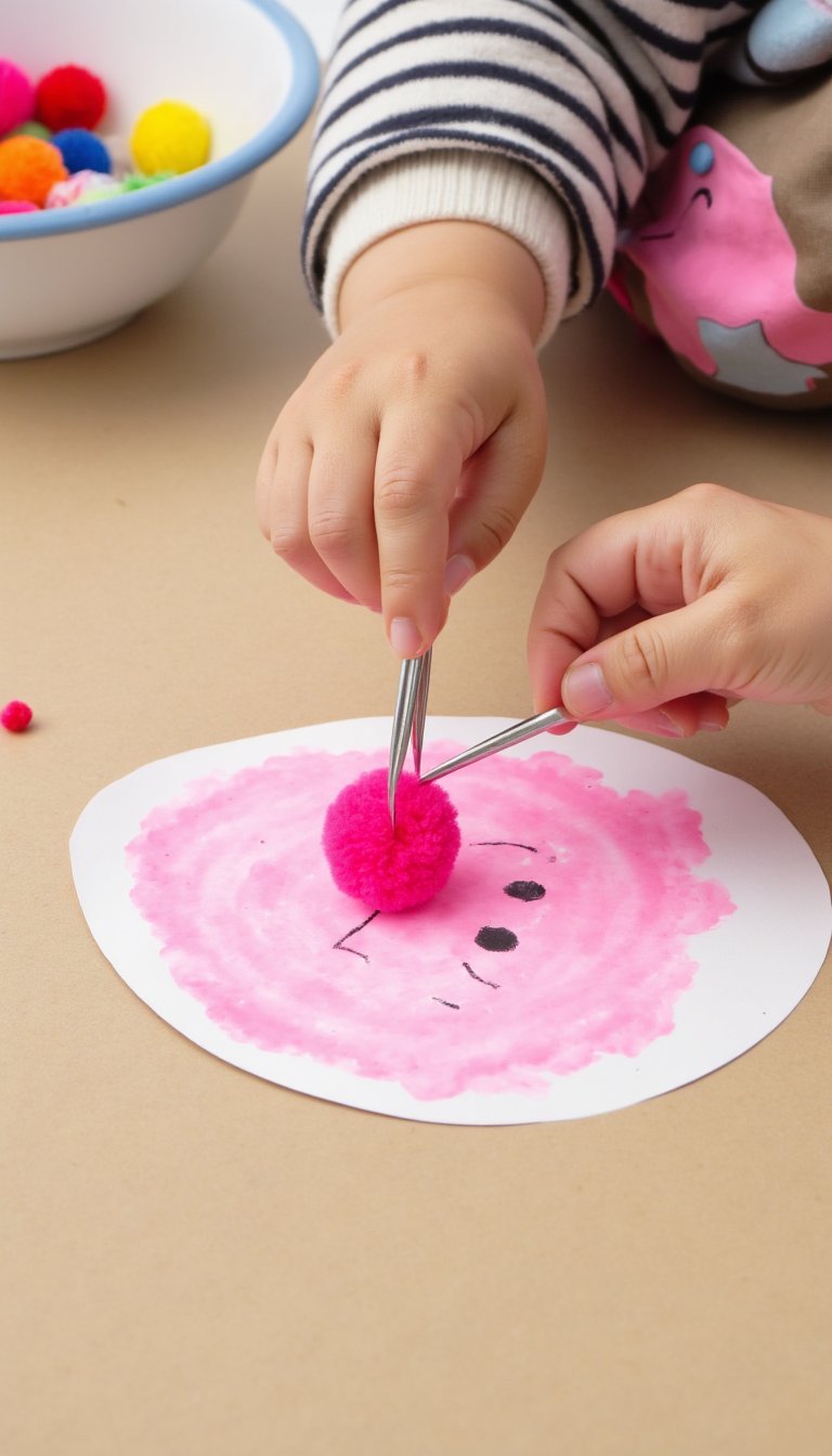 19. Pom-Pom Easter Egg Sorters