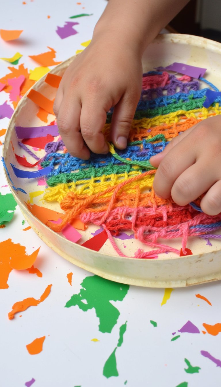 15. Rainbow Ice Cube Painting