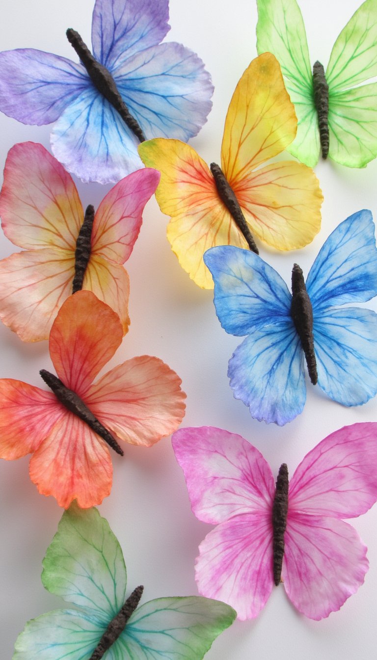 1. Coffee Filter Watercolor Butterflies