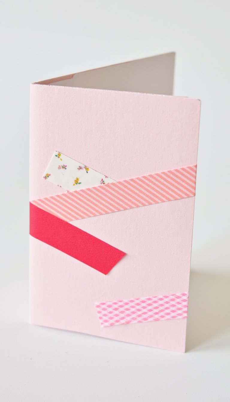 19. Washi Tape Geometric Design Card