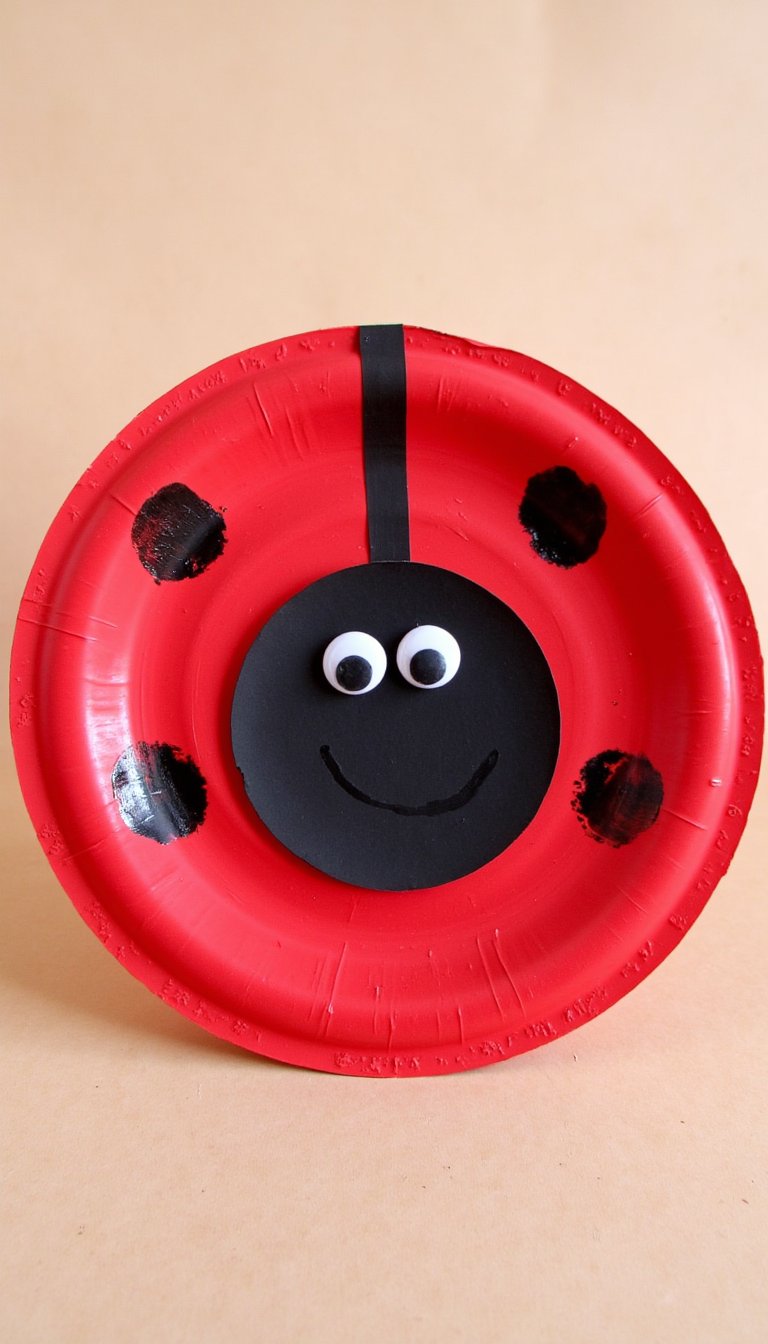 1. The Classic Paper Plate Ladybug