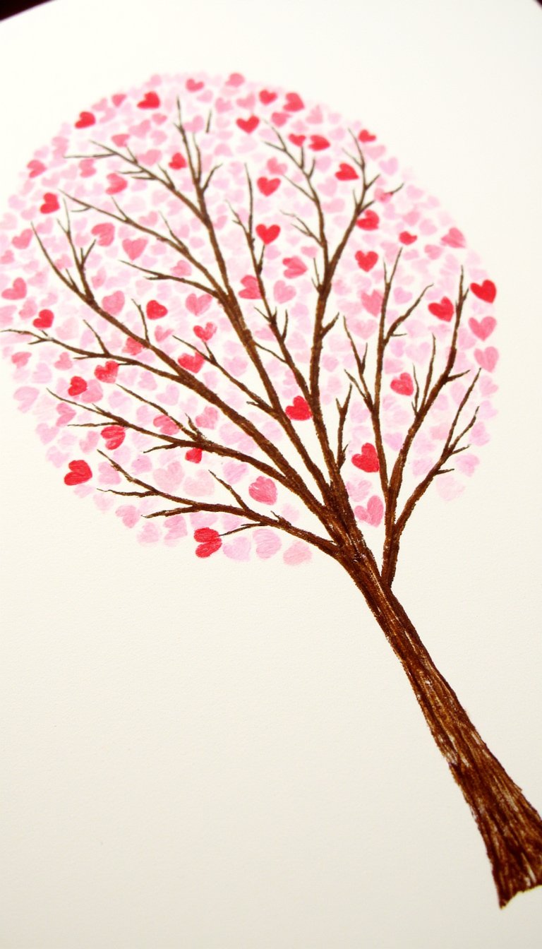 7. Fingerprint Heart Tree
