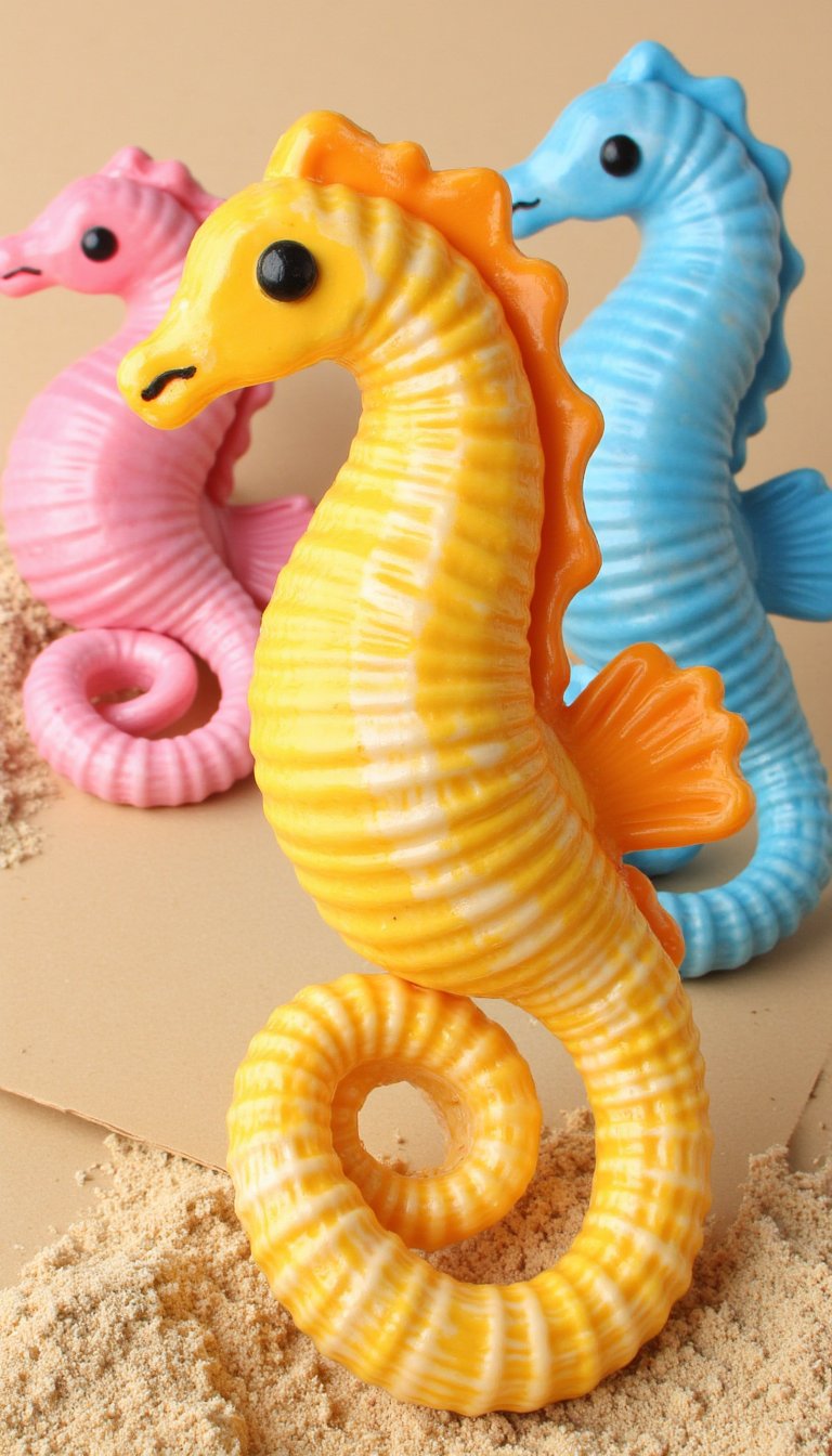 9. Pasta Shell Seahorses